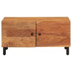 vidaXL Table basse 80x50x40 cm bois massif d'acacia