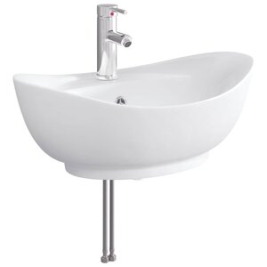 vidaXL Lavabo de salle de bains Chrome 59 x 35 x 21 cm métal