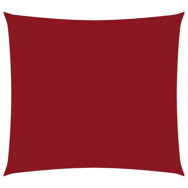 vidaXL Voile de parasol Tissu Oxford carré 2x2 m Rouge