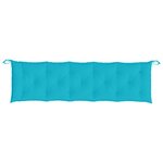 vidaXL Coussins de banc de jardin lot de 2 turquoise tissu Oxford