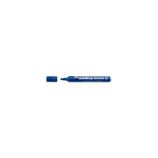 Marqueur permanent pointe ogive encre indélibile bleue sans solvant 2001 edding