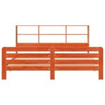 vidaXL Cadre de lit sans matelas cire marron 200x200cm bois pin massif