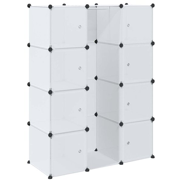 vidaXL Armoire modulaire 9 compartiments 109x36 5x143 cm blanc