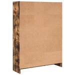 vidaXL Bibliothèque chêne fumé 80x24x109 cm bois d'ingénierie