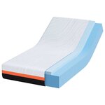 vidaXL Matelas Blanc et Gris 80 x 160 cm Mousse à mémoire de gel