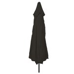 vidaXL Parasol 395x245 cm noir