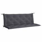 vidaXL Coussin de banc de jardin anthracite tissu oxford