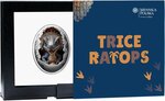 Pièce de monnaie en Argent g 16.81 Millésime 2025 Dinosauria TRICERATOPS