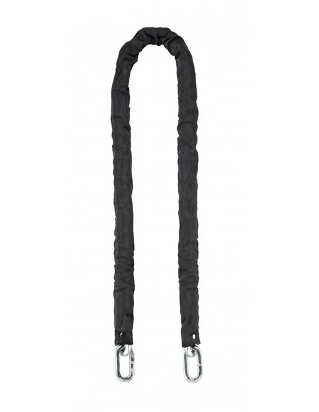 THIRARD - Chaîne acier gainé nylon Loops vélo moto barrières 1.5m noir - THIRARD