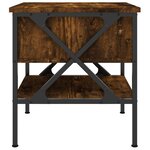 vidaXL Tables de chevet 2 Pièces chêne fumé 40x42x45 cm bois d’ingénierie