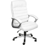 Fauteuil de bureau siège de direction rembourrage ondulé blanc 08_0000372