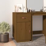vidaXL Armoire de bureau Marron miel 40x50x75 cm Bois massif de pin