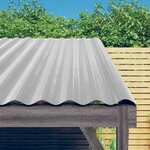 vidaXL Panneaux de toit 12 Pièces Acier enduit de poudre Argenté 60x36 cm