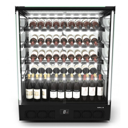 Vitrine réfrigérée pour vin série pak accès porte arrière - 1015x1240 mm - sayl -  - 1015 x620x1240mm
