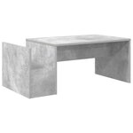 vidaXL Table basse Gris béton 90 x 45 x 35 cm Bois d'ingénierie