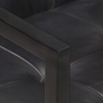 vidaXL Chaises à manger cantilever lot de 2 noir cuir véritable