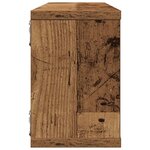 vidaXL Étagères murales cube 4 Pièces vieux bois 60x15x23 cm