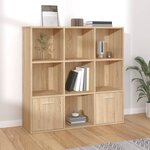 vidaXL Bibliothèque Chêne sonoma 98x30x98 cm Bois d’ingénierie
