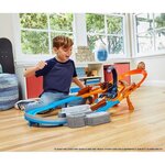 Hot wheels monster trucks scorpion - circuit motorisé 80 cm - 2 véhicules inclus