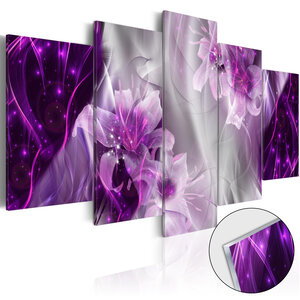 Tableau sur verre acrylique - purple utopia [glass] l x h en cm 100x50