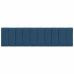 vidaXL Coussin de tête de lit bleu 180 cm tissu