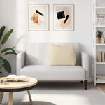 vidaXL Coussin de Dos Crème 60 x 20 x 50 cm tissu