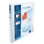 Classeur Pp Personnalisable Kreacover - 4 Anneaux En D 20mm - A4 Maxi - Blanc - X 10 - Exacompta