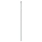 vidaXL Tête de lit métal blanc 100 cm