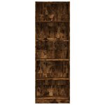 vidaXL Bibliothèque chêne fumé 60x24x176 cm bois d'ingénierie
