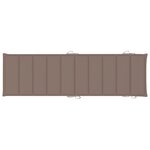 vidaXL Chaises longues lot de 2 avec coussins Bois d'acacia solide