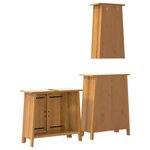 vidaXL Ensemble de meubles de salle de bain 3 Pièces bois de pin massif