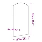vidaXL Miroir 90x45 cm Verre