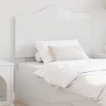 vidaXL Tête de lit Blanc Brillant 90 cm Bois d'ingénierie