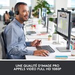 Logitech webcam hd pro c920 refresh - microphone intégré - idéal facetime et skype