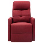 vidaXL Fauteuil Rouge bordeaux Tissu