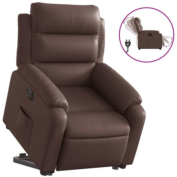 Fauteuil Avec Repose Pied VidaXL Fauteuil Inclinable électrique Similicuir Noir Fauteuil Relax Cuir