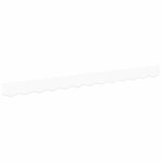 vidaXL Lambrequin de rechange pour 2 5 m Blanc Polyester