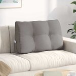 vidaXL Coussin de Dos Taupe 80 x 24 x 50 cm tissu