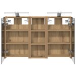 vidaXL Ensemble de Meubles de Salle de Bain 3 Pièces 80 x 10 5 x 50 cm
