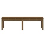 vidaXL Banc de jardin à 2 places marron miel 159 5x44x45cm bois de pin