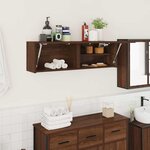 vidaXL Armoire murale de bain chêne marron 100x25x30cm bois ingénierie
