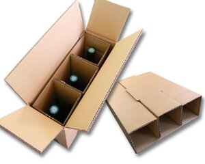Lot de 10 cartons spécifiques pour expédier 3 bouteilles