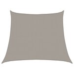 vidaXL Voile d'ombrage 160 g/m² trapèze gris clair 3/4x3 m PEHD