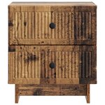 vidaXL Cabinet de chevet avec tiroir Bois ancien 43 x 34 5 x 47 5 cm