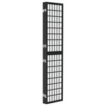 vidaXL Cloison de séparation pliable 4 panneaux 160x170 cm Noir
