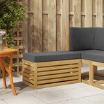 vidaXL Banc de Jardin Blanc 80 x 43 x 45 cm Bois d'Acacia Massif