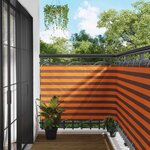vidaXL Écran de balcon Orange et marron 110 x 500 cm Tissu Oxford