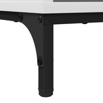 vidaXL Buffet avec tiroir Blanc 89 5 x 33 x 82 cm Bois d'ingénierie