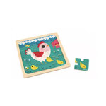 Puzzle trio lapin chat et poule