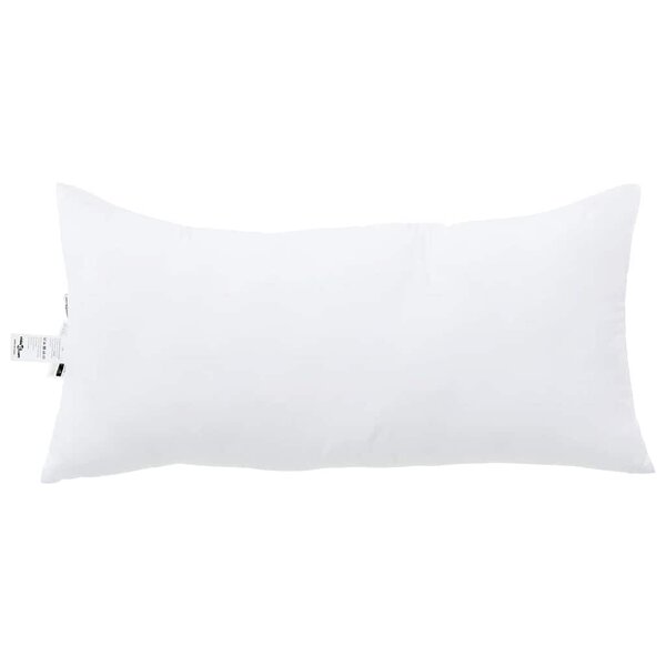 vidaXL Oreiller avec oreiller 2 Pièces Blanc 61 x 41 x 20 cm Polyester